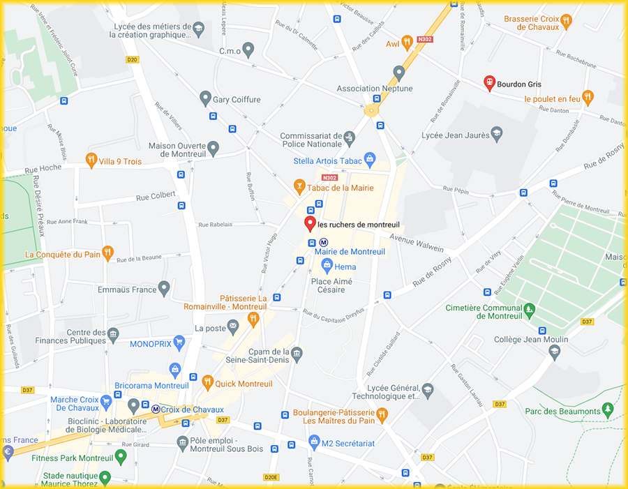 adresse les ruchers de montreuil